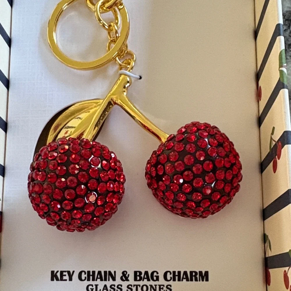 Piper K Cherry Bag Charm - Picture 2 of 5